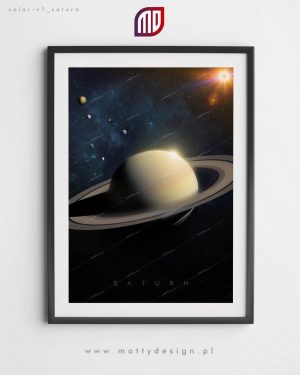 Plakat SATURN - solar-v1
