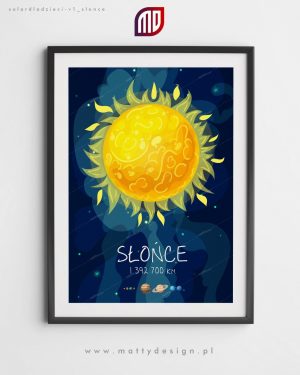Plakat SŁOŃCE - solar dla dzieci-v1
