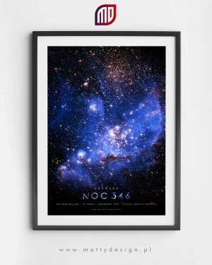 Plakat astronomiczny gromada NGC 346