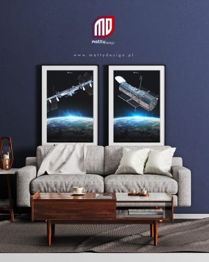 Plakat astronomiczny - Międzynarodowa Stacja Kosmiczna ISS