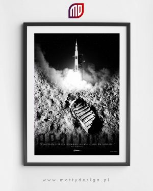 Plakat astronomiczny - Saturn V / Apollo 11