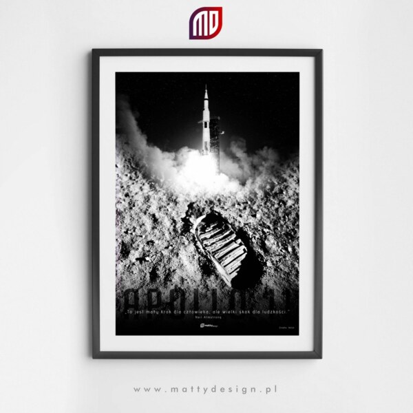 Plakat astronomiczny - Saturn V / Apollo 11