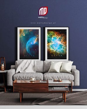 Plakat astronomiczny mgławica Bańka