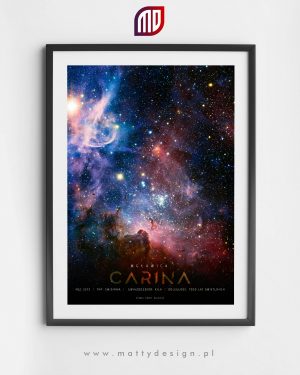 Plakat astronomiczny mgławica Carina