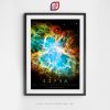 Plakat astronomiczny mgławica Kraba - Messier 1