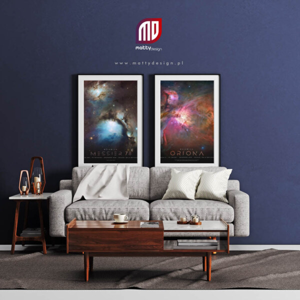 Plakat astronomiczny mgławica Messier 78