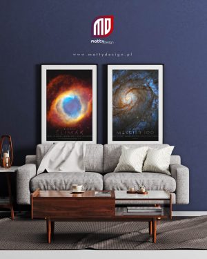 Plakat astronomiczny mgławica Ślimak