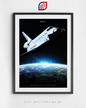 Plakat astronomiczny - Kosmiczny Teleskop Hubble'a