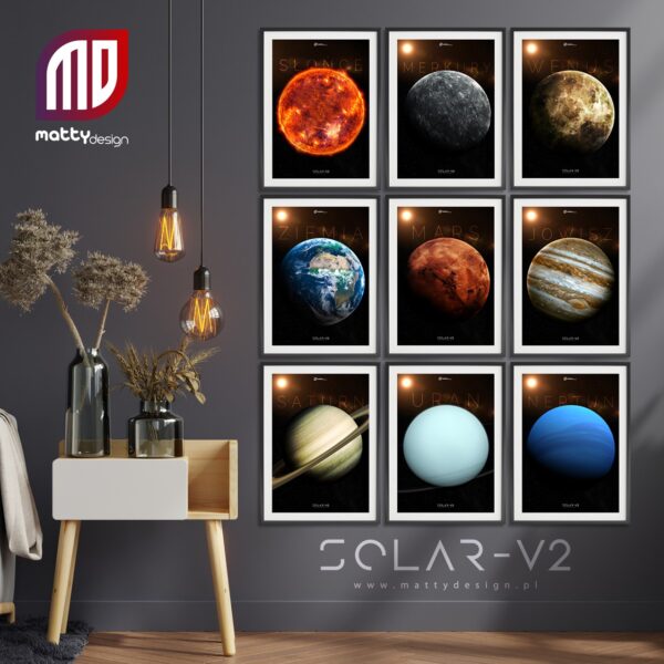 Plakat astronomiczny JOWISZ - solar-v2