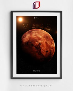 Plakat astronomiczny MARS - solar-v2