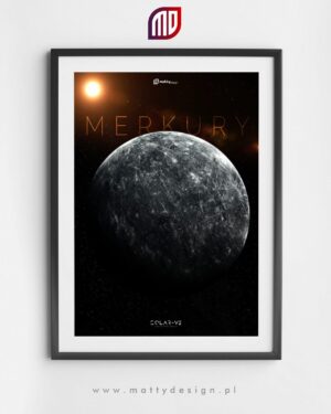 Plakat astronomiczny MERKURY - solar-v2