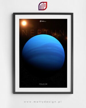 Plakat astronomiczny NEPTUN - solar-v2