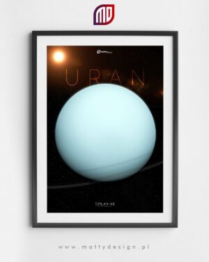 Plakat astronomiczny URAN - solar-v2