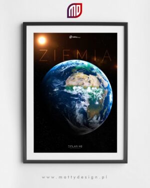 Plakat astronomiczny ZIEMIA - solar-v2