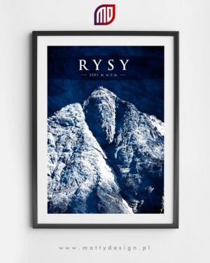 Plakat na ścianę - górskie szczyty Tatr - RYSY