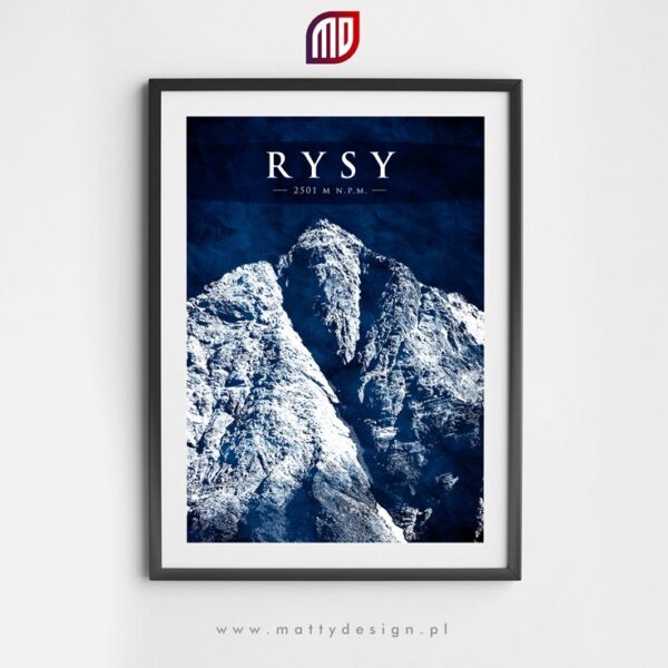Plakat na ścianę - górskie szczyty Tatr - RYSY