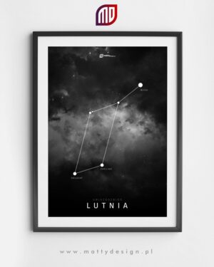 Gwiazdozbiór Lutnia - plakat na ścianę