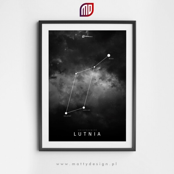 Gwiazdozbiór Lutnia - plakat na ścianę