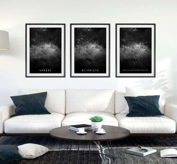 Gwiazdozbiór Orion - plakat na ścianę - ciemny