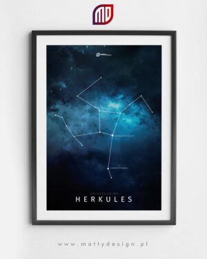 Gwiazdozbiór Herkules - plakat na ścianę