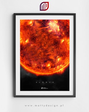 Plakat astronomiczny na ścianę - planety, układ słoneczny - zestaw