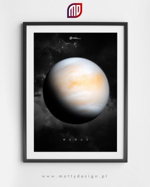 Plakat astronomiczny na ścianę - planety, układ słoneczny - zestaw