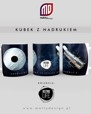 Kubek z nadrukiem astronomiczny - AstroLife teleskop Hubble'a