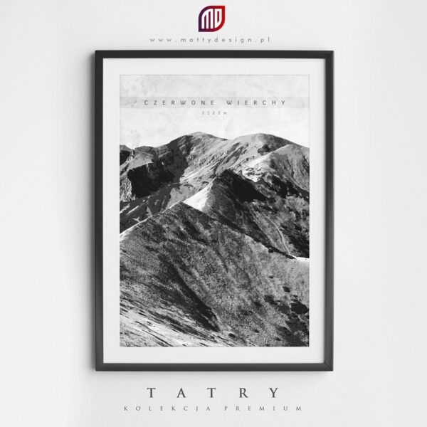 Plakat Tatry Kolekcja Premium - Czerwone Wierchy