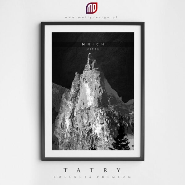 Plakat Tatry Kolekcja Premium - Mnich