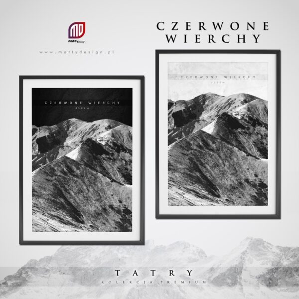 Plakat Tatry Kolekcja Premium - Czerwone Wierchy