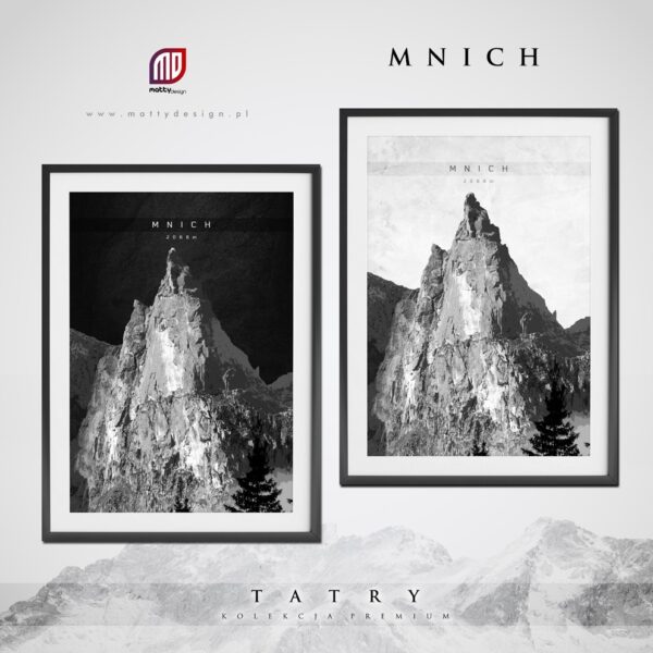 Plakat Tatry Kolekcja Premium - Mnich