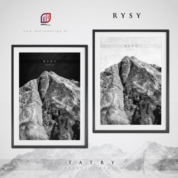Plakat Tatry Kolekcja Premium - Rysy