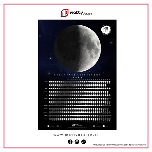 Kalendarz Astronomiczny - Księżycowy 2024