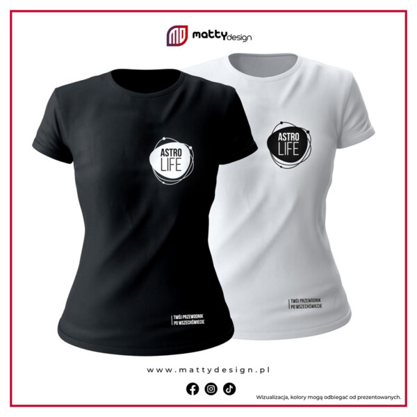 Koszulka damska t-shirt z logo AstroLife